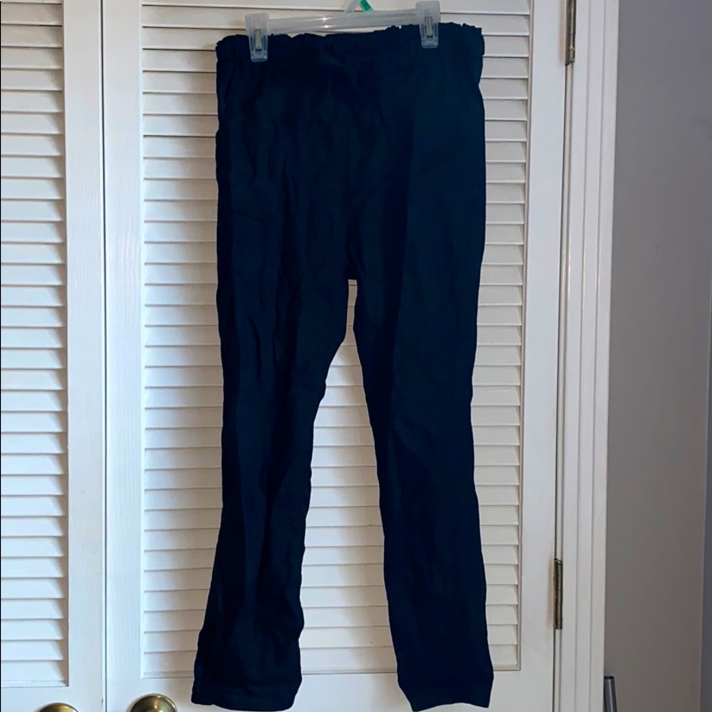 Paper bag linen pant